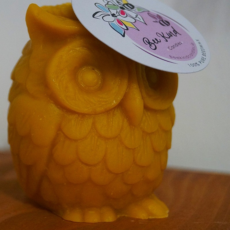 owl. bee kind candles