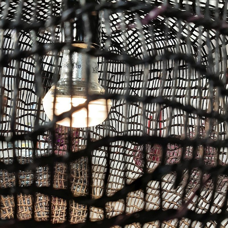 woven lampshade. the artful weaver